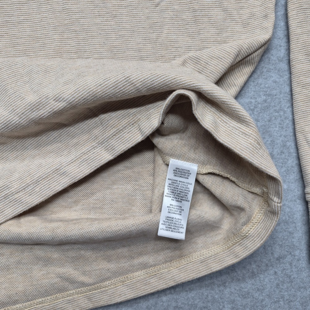 Vineyard Vines Sweatshirt Mens L Tan Beige 1/4 Zip Pullover  Textured - Picture 15 of 16